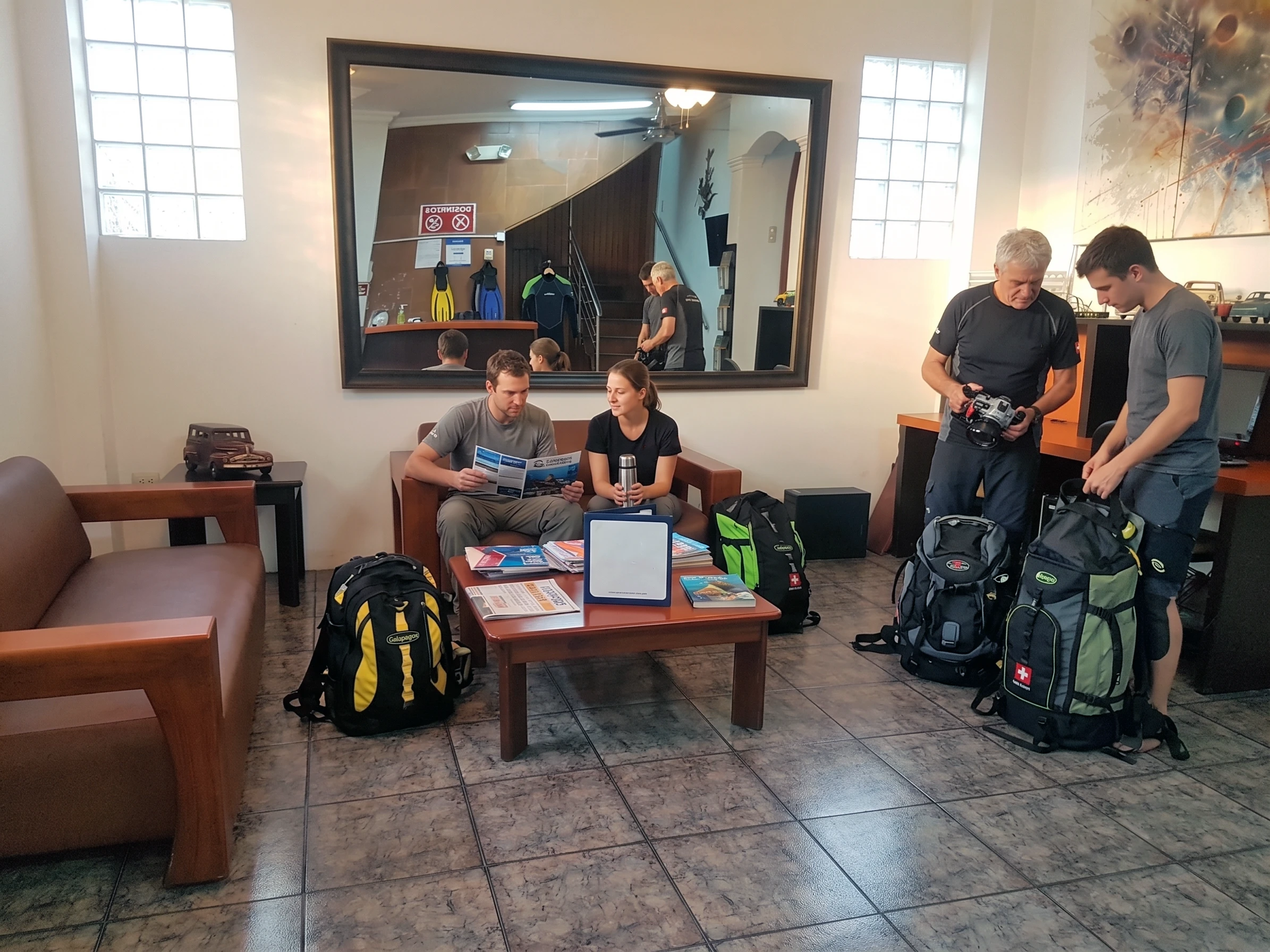 Hotel Reception in Guayaquil for an early Galapagos flight